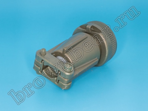 Разъём Amphenol серии MS, 3 контакта, вилка на кабель, тип 14S, резьбовой MS3106E-14S-7P фото 3