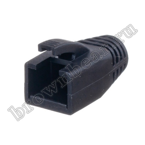 Колпачок изолирующий для разъёма RJ-45 6 категории, черный TPC-6