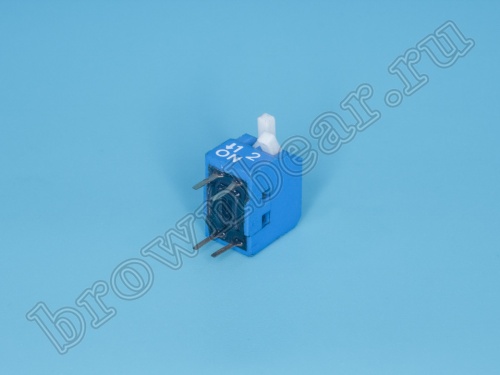 Переключатель Dip-Switch 2 контактных группы, пиано  фото 5