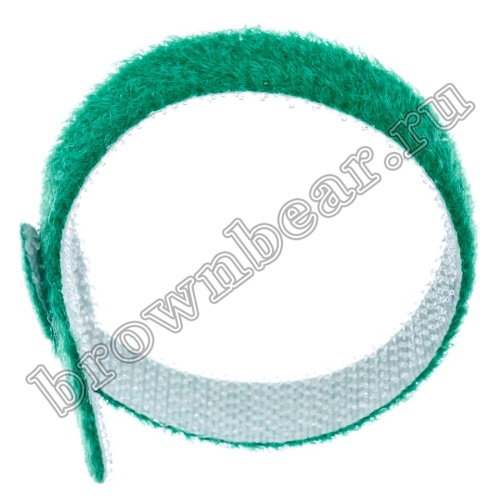 Стяжка (хомут) на липучке 135х12 мм, многоразовая, зеленая, упаковка 20 шт. MGT-135GN фото 5