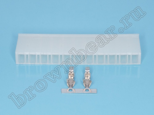 Разъем питания 12 контактов, гнездо на кабель, шаг 5.08 мм MHU-12 фото 5