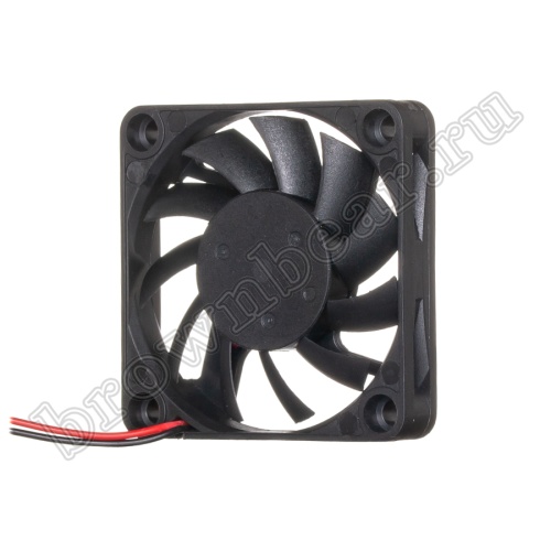 Вентилятор для корпуса 60х60х10, DC 12В, 0.17А,  подшипник качения, AV-F6010MB фото 3