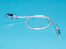 Патч-корд FTP RJ-45, категория 5e, экранированный, литой, 0.5 метра, серый 