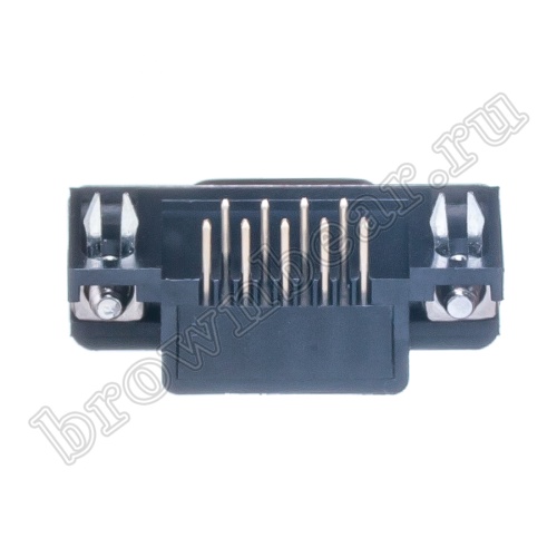 Разъем D-SUB   9 контактов, гнездо на плату, прямой угол  7.2мм, тип 2 DRB-9FA фото 4