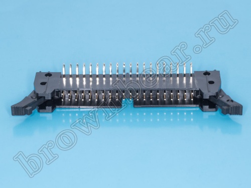Разъем IDC 2х20 вилка на плату, с защелками, шаг 2.54мм, прямой угол SCM-40R фото 5