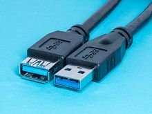 Кабель USB 3.0, тип А-A, вилка-гнездо, 1,8 метра