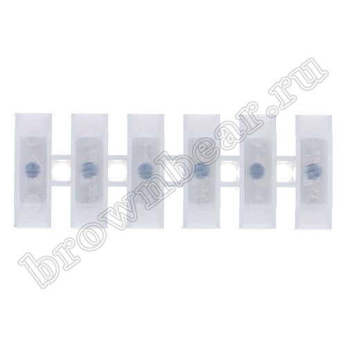 Клеммник ЗВИ зажим винтовой изолированный, 6 пар, 0.75 - 4.0 мм² TLB-200W-6P фото 2