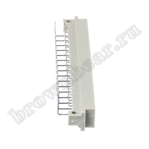 Разъём DIN 41612 32 контакта, вилка, прямой угол, чётный, 3 ряда фото 6