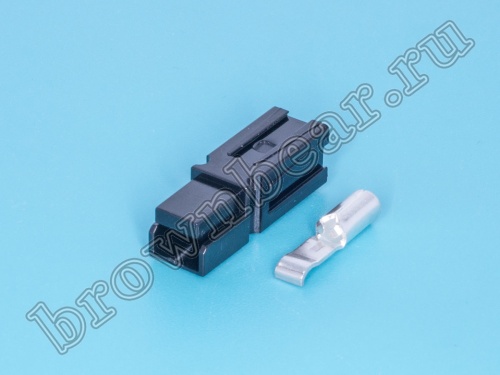 Разъем модульный для АКБ тип Anderson, 30 А, черный XBMC1S-2AG-BK фото 2