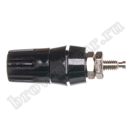 Клемма приборная для разъема Banana, тип 8 (гнездо), черная BP-8B фото 2