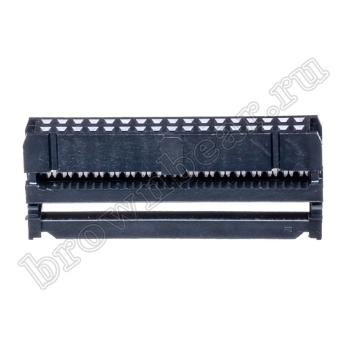 Разъем IDC 2х17 розетка на плоский кабель, шаг 2.54мм IDC-34 фото 4