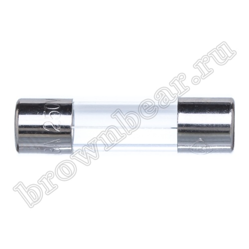 Предохранитель 5х20 мм, цилиндрический, стеклянный, быстрый, 6.3A/250В (GFE) фото 4