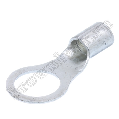 Клемма кольцевая обжимная тип "O" 10.5 мм, на провод 10.0 мм², неизолированная, кратно 100шт. TR-8-10