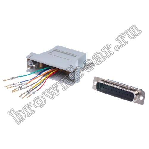 Переходник D-SUB 25 вилка - RJ45 гнездо GC-25MT8 фото 7