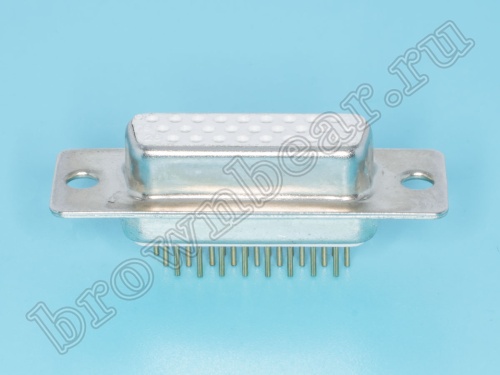 Разъем D-SUB  26 контактов высокой плотности, гнездо на плату, вертикальный DHB-26F фото 2