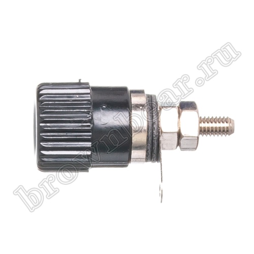 Клемма приборная для разъема Banana, тип 3 (гнездо), черная BP-3B фото 2