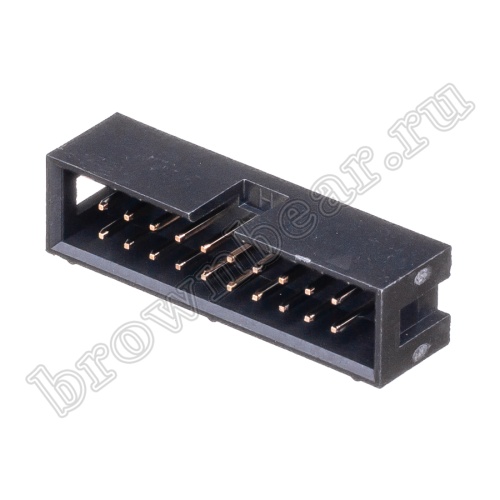 Разъем IDC 2х10 вилка на плату, шаг 2.54мм BH-20