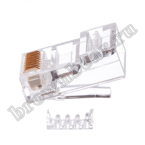 Разъём RJ-45 8P8C, 6 категории, со вставкой, универсальный TP6-8P8C-S2 фото 4