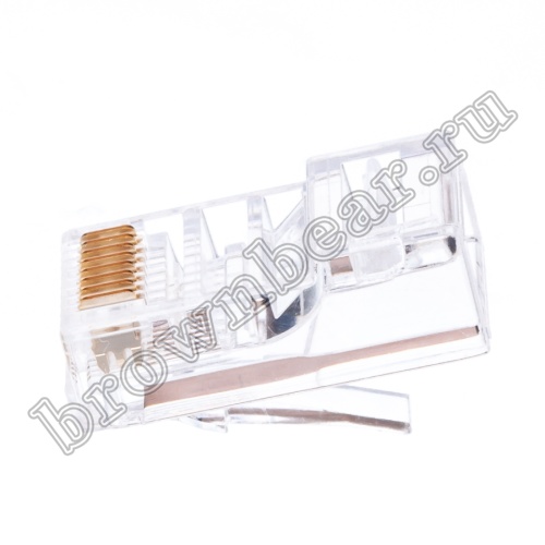 Разъём RJ-45 8P8C, для плоского кабеля, 3 зубца, тип Х TP-8P8C-S3 фото 8