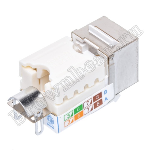 Экранированный коммутационный модуль keystone RJ-45 8P8C кат.5e,  универсальный, PCnet  фото 2