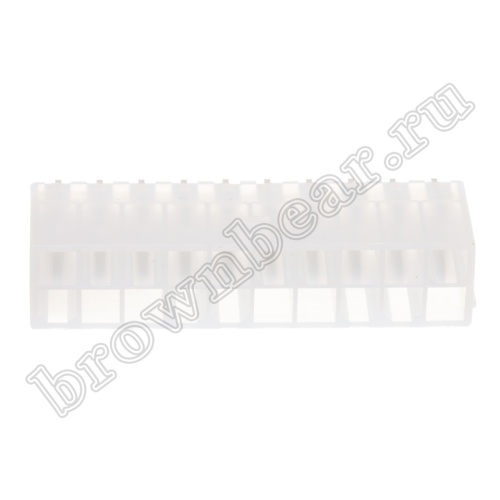 Разъем питания Mini-Fit 20 контактов, вилка на плату, шаг 4,2мм MF-20MA фото 2