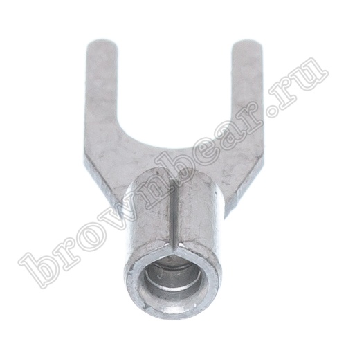 Клемма вилочная обжимная тип "U" 3.7 мм на провод 0.25 - 1.5 мм², неизолированная, кратно 100шт. TY-1.25-3 фото 5