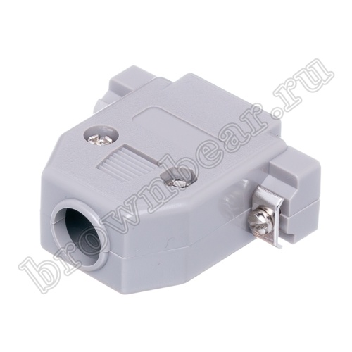 Корпус разъема D-SUB 15 контактов, серый, тип 2 DP-15C фото 4