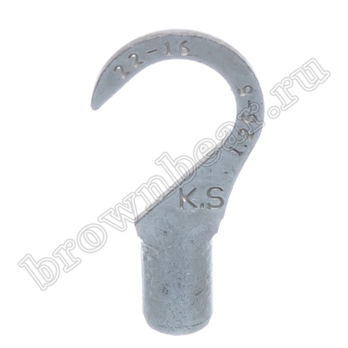 Клемма крюк тип "C" 5.3 мм на провод 0.5 - 1.5 мм², неизолированная,  кратно 100шт. TC-1.25-5 фото 6