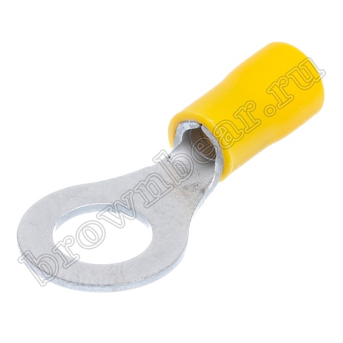 Клемма кольцевая обжимная тип "O" 8.4 мм, на провод 4.0 - 6.0 мм², изолированная, кратно 100шт. TRI-5.5-8