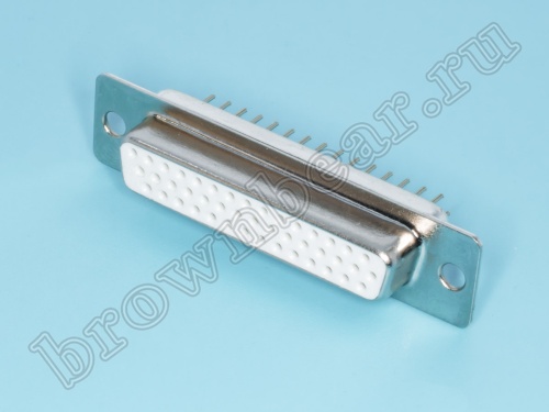 Разъем D-SUB  44 контакта, гнездо на плату, вертикальный DHB-44F