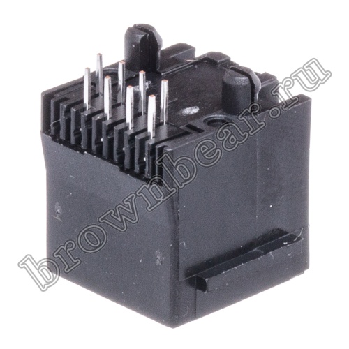 Разъём RJ-45 гнездо на плату, 8P8C, тип 3 TJ3-8P8C фото 5