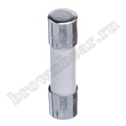 Предохранитель 5х20 мм, цилиндрический, керамический, быстрый, 10А/250В (GBM) фото 2