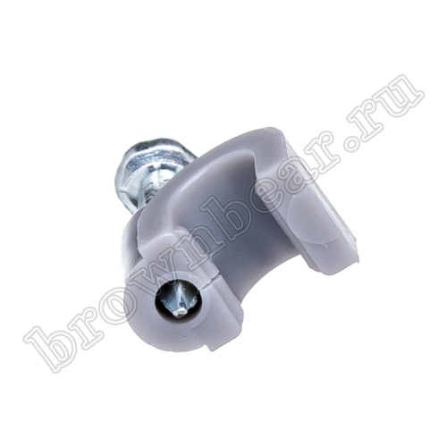 Скоба пластиковая с гвоздем для кабеля RG-58, 5 х 5.3 мм, серая, упак. 100 шт. NC-0.5N-G фото 2