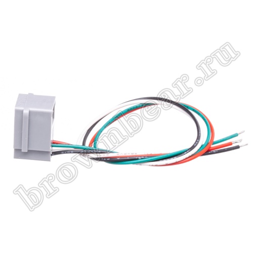 Разъём RJ-10 гнездо с проводами, для телефонной  трубки 4Р4С, тип 5 TJM-5 фото 3