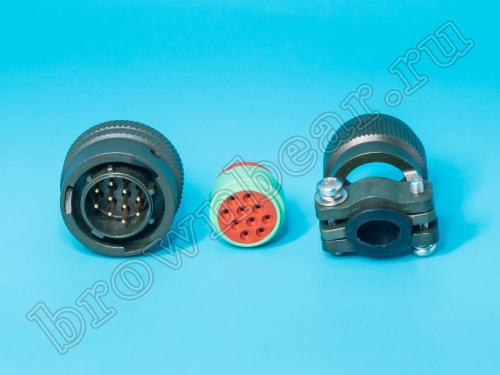 Разъём промышленный байонет MIL-26482 Series I серии HVMS 10 контактов, вилка на кабель фото 6