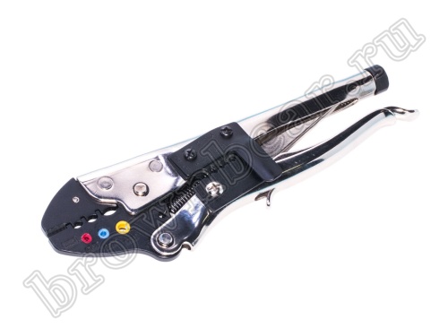Пресс-клещи (кримпер) для обжима изолированных клемм на провод 10-20 AWG, с зачисткой и обрезкой YY-78-320