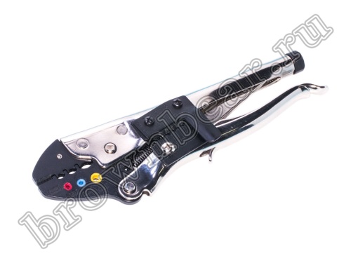 Пресс-клещи (кримпер) для обжима изолированных клемм на провод 10-20 AWG, с зачисткой и обрезкой YY-78-320