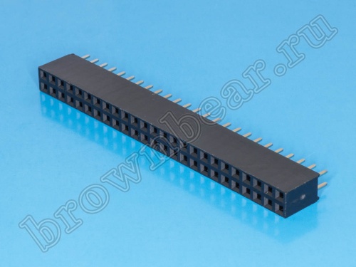 Разъем 2х25 гнездо на плату, шаг 2.54мм фото 2