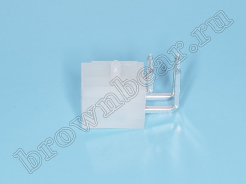 Разъем питания Mini-Fit 4 контакта, вилка на плату, прямой угол, с фиксатором, шаг 4,2мм MF-4MRA фото 6