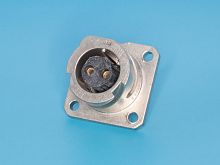Разъем Amphenol серии 97B, ACA-B, 2 контакта, розетка на блок, тип 12S, байонет 97B3102E-12S-3S(A23)
