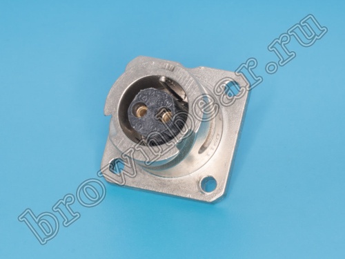 Разъем Amphenol серии 97B, ACA-B, 2 контакта, розетка на блок, тип 12S, байонет 97B3102E-12S-3S(A23)