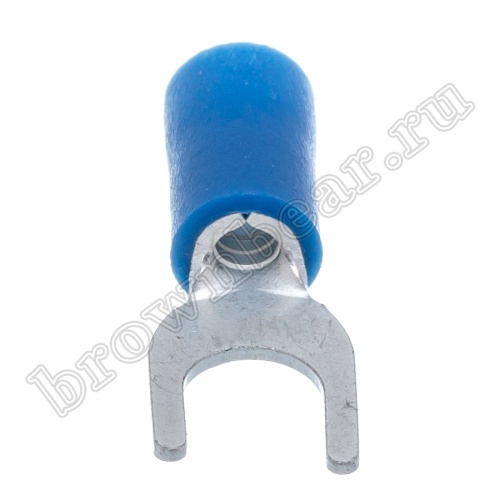 Клемма вилочная обжимная тип "U" 5.3 мм на провод 1.5 - 2.5 мм², изолированная, кратно100шт. TYI-2-5 фото 5