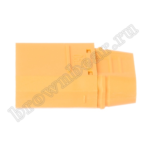 Разъем питания XT90 для АКБ, 2 контакта, штекер на кабель с кожухом XT90H-M.G.Y фото 4