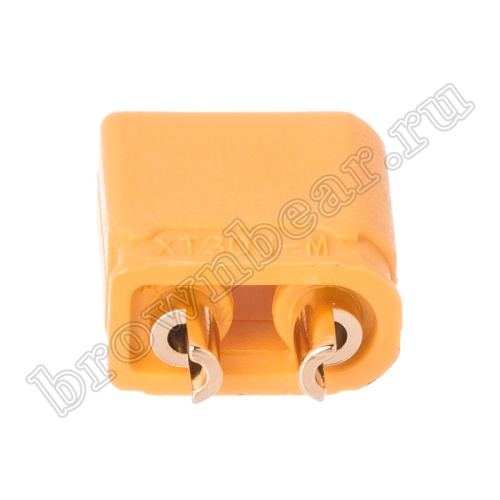 Разъем питания XT30 для АКБ, 2 контакта, штекер на кабель XT30U-M.G.Y фото 4