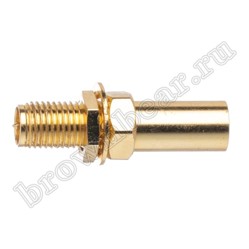 Разъем RP-SMA штекер на кабель RG-58, обжимной, позолоченный RP-SMA-C58PG фото 5