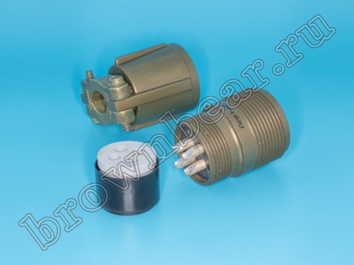 Разъём Amphenol серии MS, 4 контакта, вилка на кабель, тип 18, наружная резьба MS3101E-18-10P фото 4
