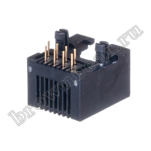 Разъём RJ-45 гнездо на плату, 8P8C, тип 4 TJ4-8P8C фото 11