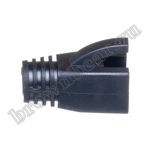 Колпачок изолирующий для разъёма RJ-45 6 категории, черный TPC-6 фото 3