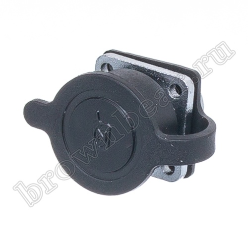 Разъём М14 3 контакта розетка на блок, квадратный фланец фото 6