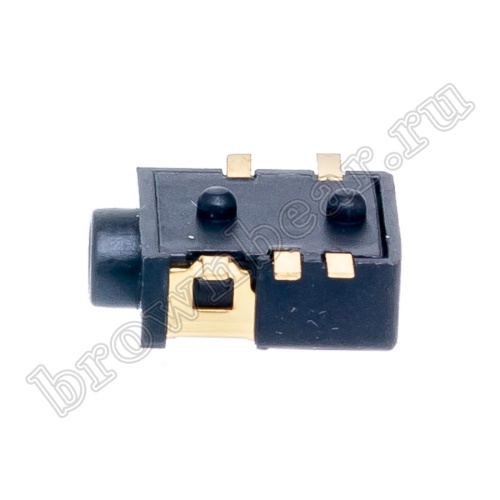 Разъём 2.5мм гнездо mini Jack на плату, поверхностный монтаж, стерео, 5 контактов AUB-35/2 фото 3